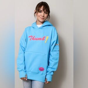 Thumb United Logo Blue Chenille Pullover